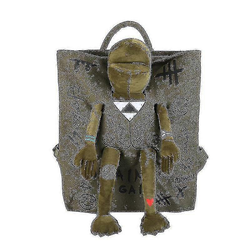 Frog Stereo Doll Backpack Animal Canvas Backpack 3d Green Frog School Bag