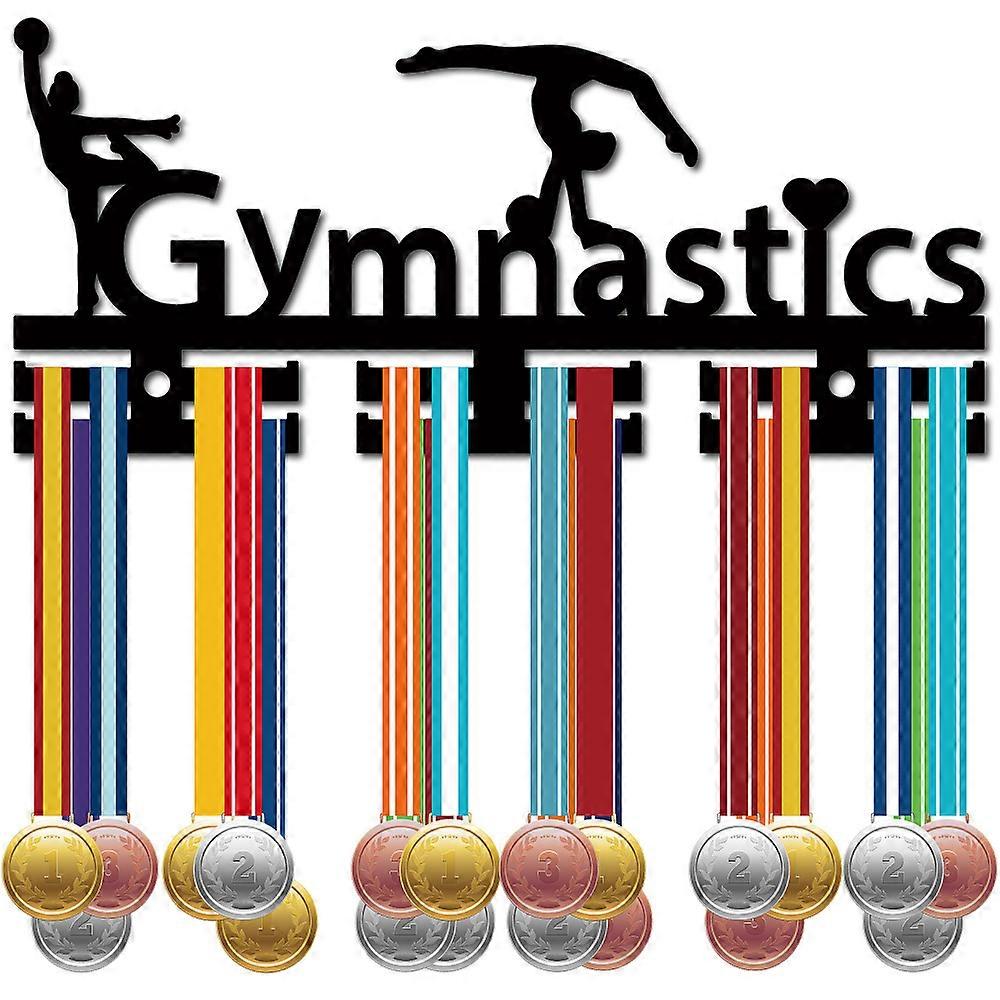 Acrylic Medal Holder Medals Display Hanger Rack with Hanger Hooks Medal Holder Frame Rectangle Gymnastics 130x290mm Hole: 8mm