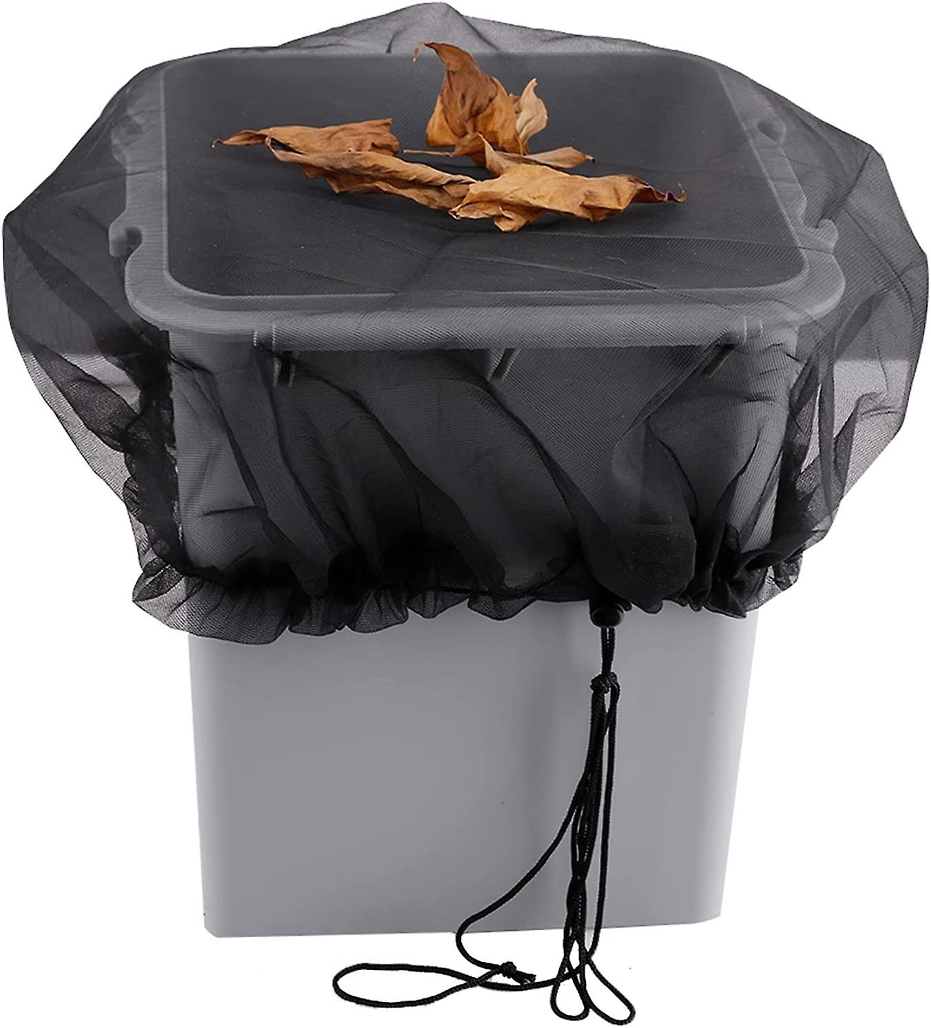Housse Filet Pour Récupérateur D'Eau De Pluie - Cordon De Serrage Réglable - Diamètre Jusqu'à 100 Cm - Polyester