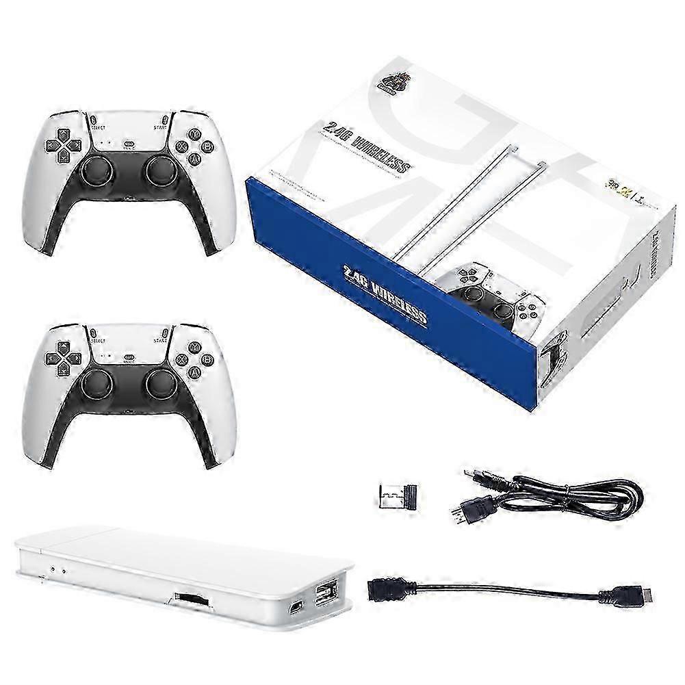 2025新しい40000 + 4k hdmi tvビデオゲームスティックレトロゲームコンソールW / 2ワイヤレスコントローラー