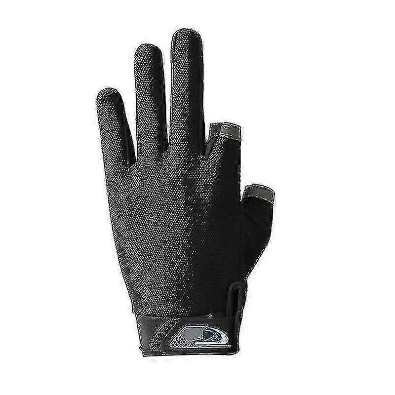 1pair Gants de cyclisme Respirant Protection solaire Fitness Pêche Antidérapant Gants Deux doigts Coupés Demi-doigt Sports Gants de vélo