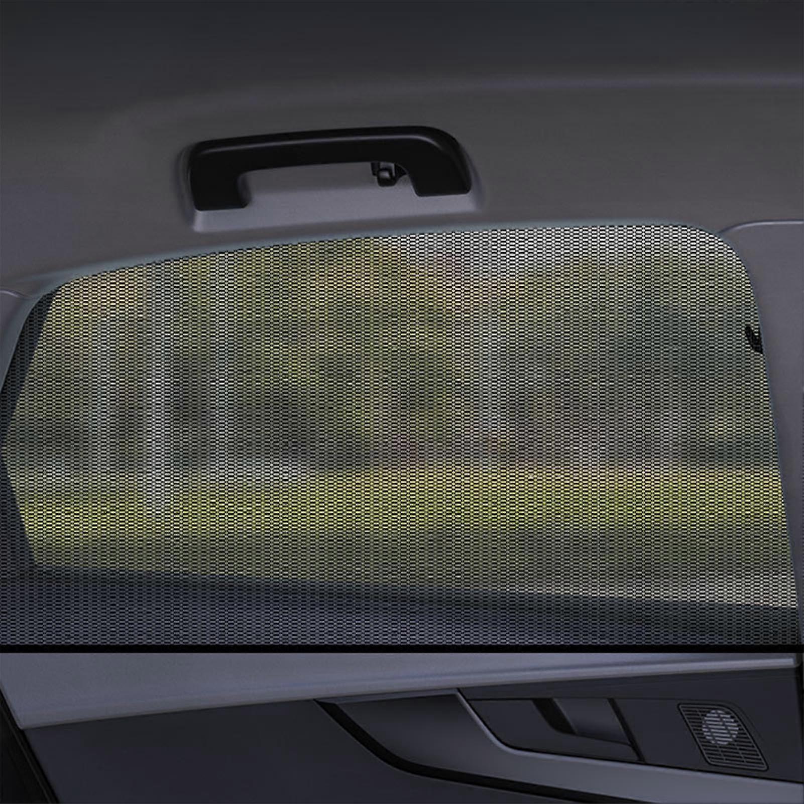Pair of Car Sunshade Net Curtain Mosquito Net Window Black Mesh Side Window Sunscreen Cover Rear 