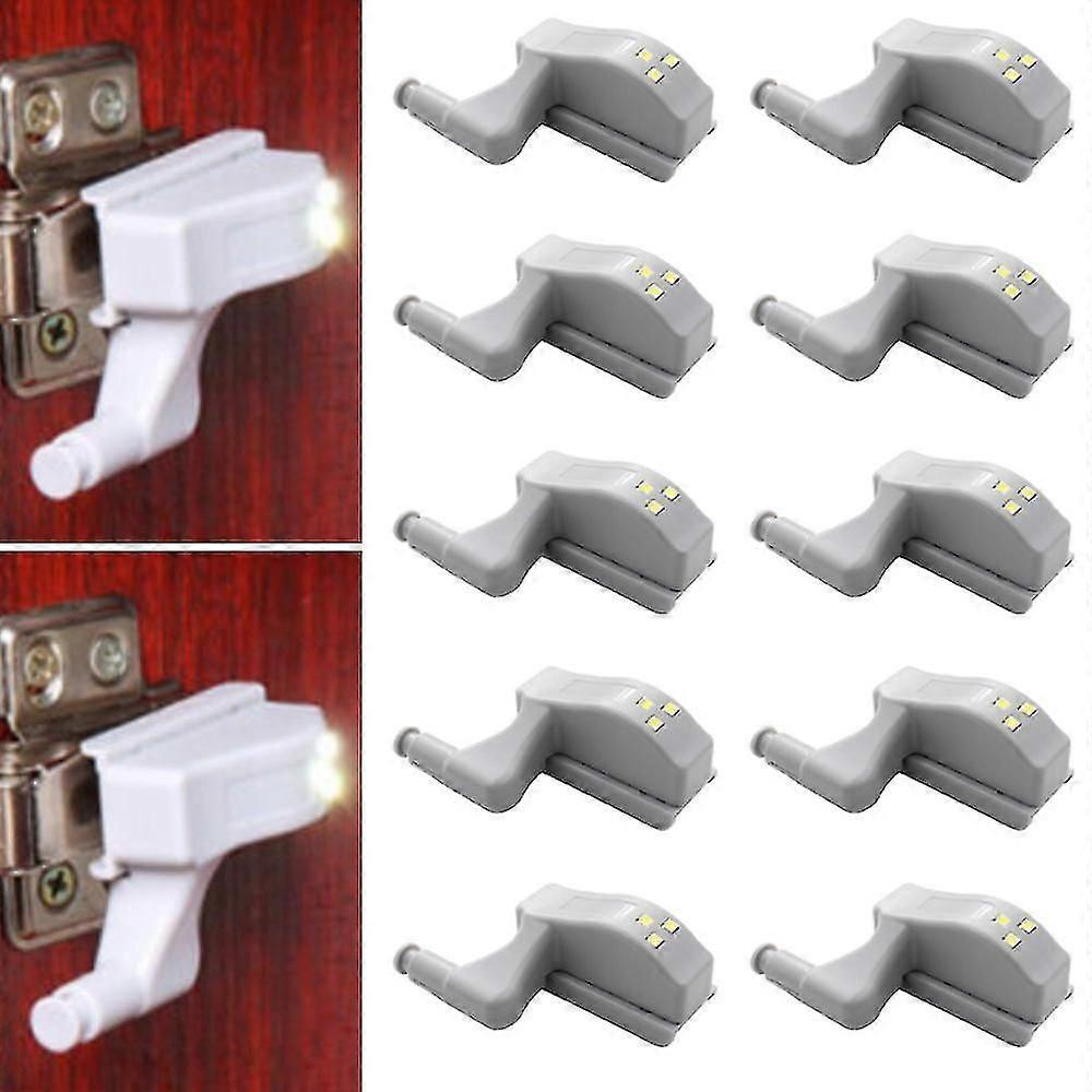 1/10pcs Led Hinge Sensor Light Wardrobe Lights Closet Cabinet Night Lamp