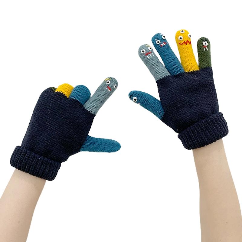 Winter Knitted Full Finger Gloves