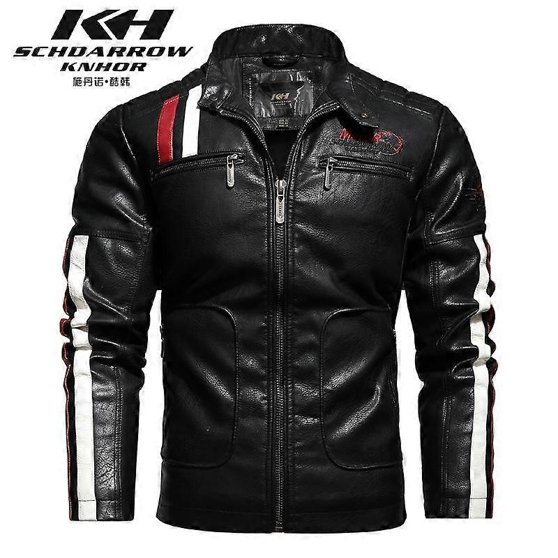 Winter Motorcycle Leather Embroidery Motorcycle Pu Jacket
