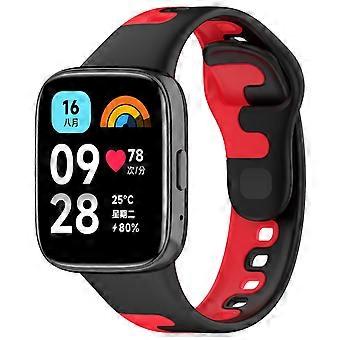 Stitching Two Color Silicone Watch Band For Redmi Watch 3 Active