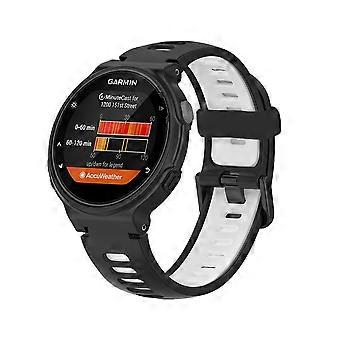 Voor Garmin Forerunner 735 / 235 tweekleurige siliconen horlogeband