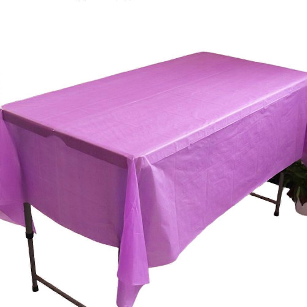 Disposable party tablecloth PE plastic cloth birthday dessert table solid color tablecloth