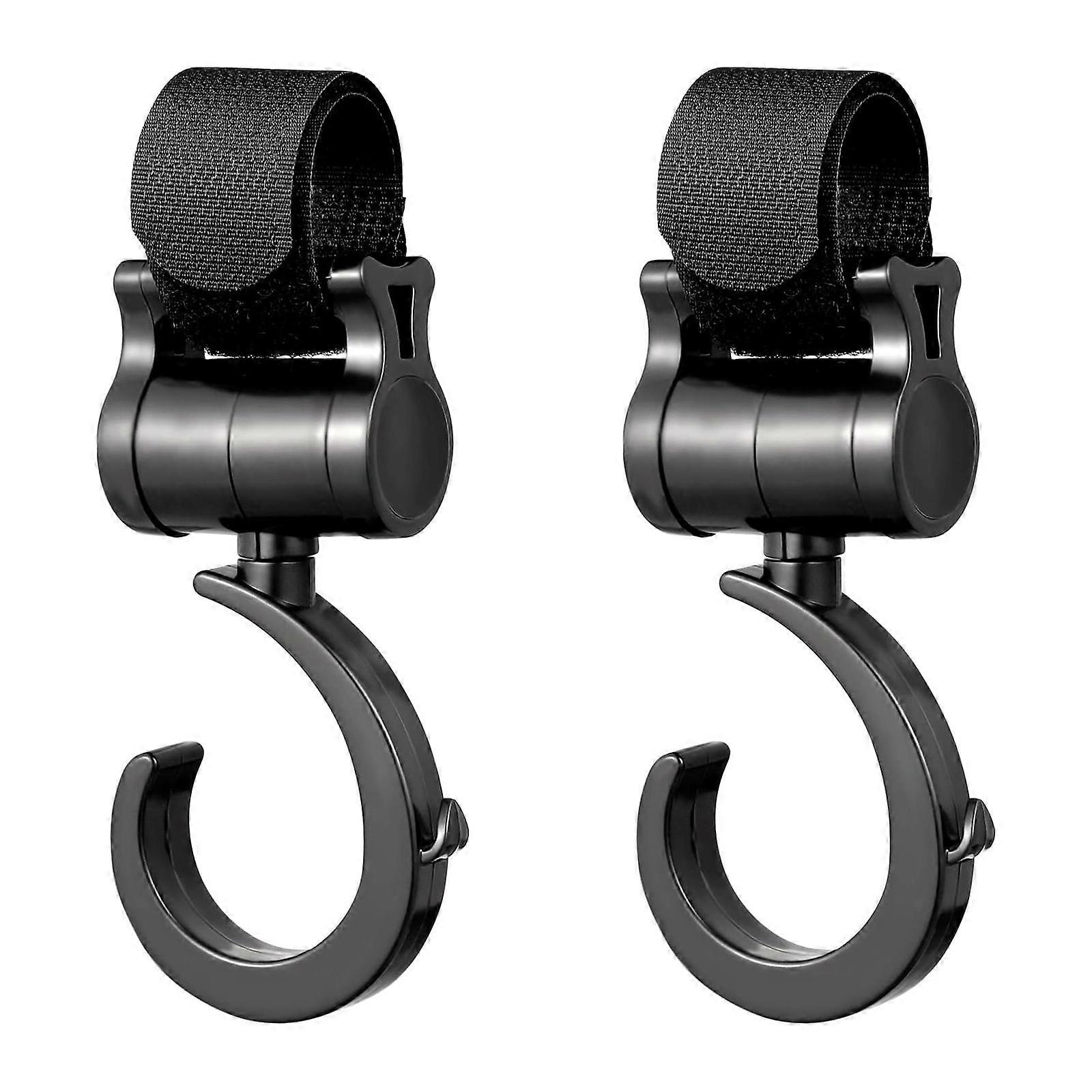 2 Pack Buggy Clips Stroller Hooks for Hanging Bags on Pram or Pushchair