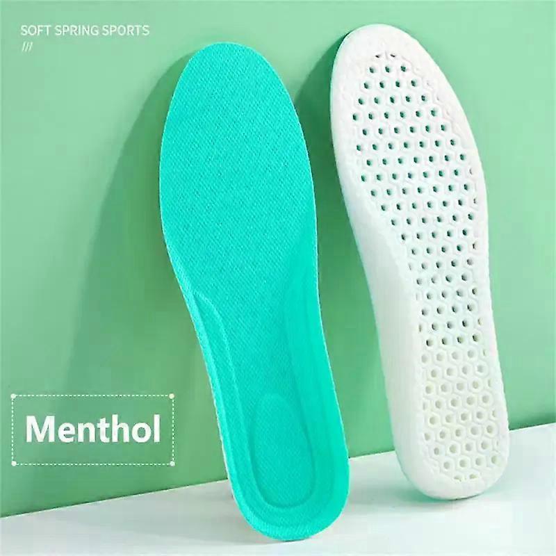 1Pair Memory Foam Insert  Unisex Soft Breathable Sports Cushion Inserts Wormwood Sweat-absorbing Deodorant Soft Shoe Pads