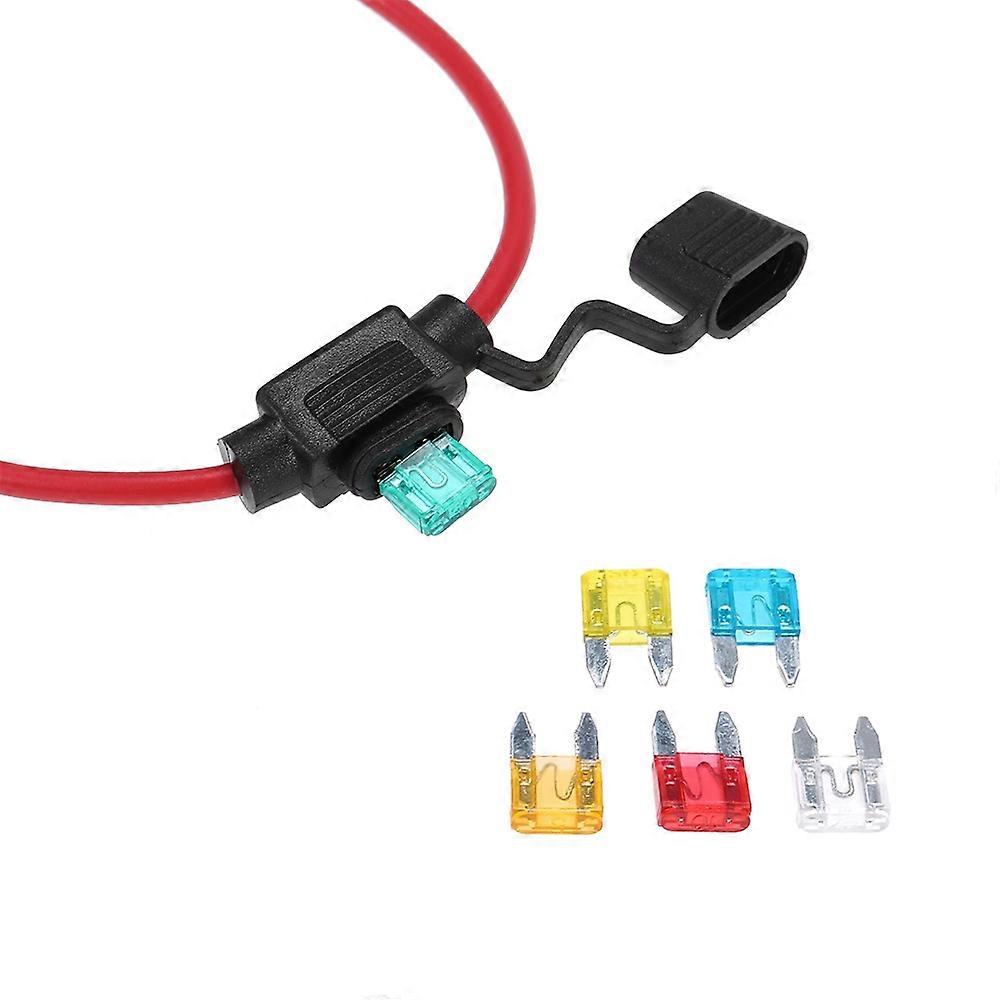 Car Automotive In-Line Mini Blade Holder 12V 30A with 6 Fuses
