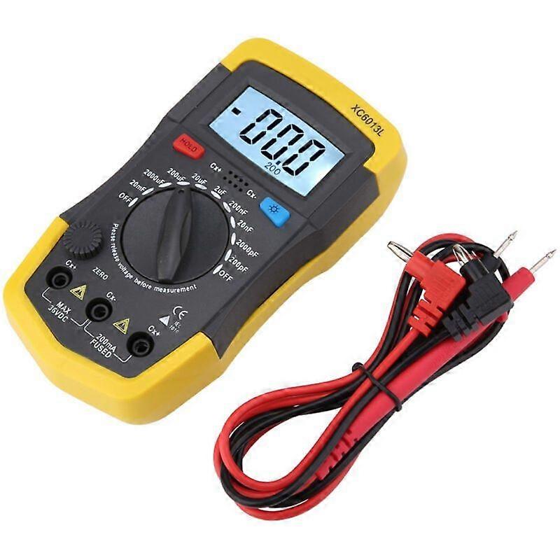 LCD Digital Capacitance Meter Capacitor Tester mF uF Circuit Gauge