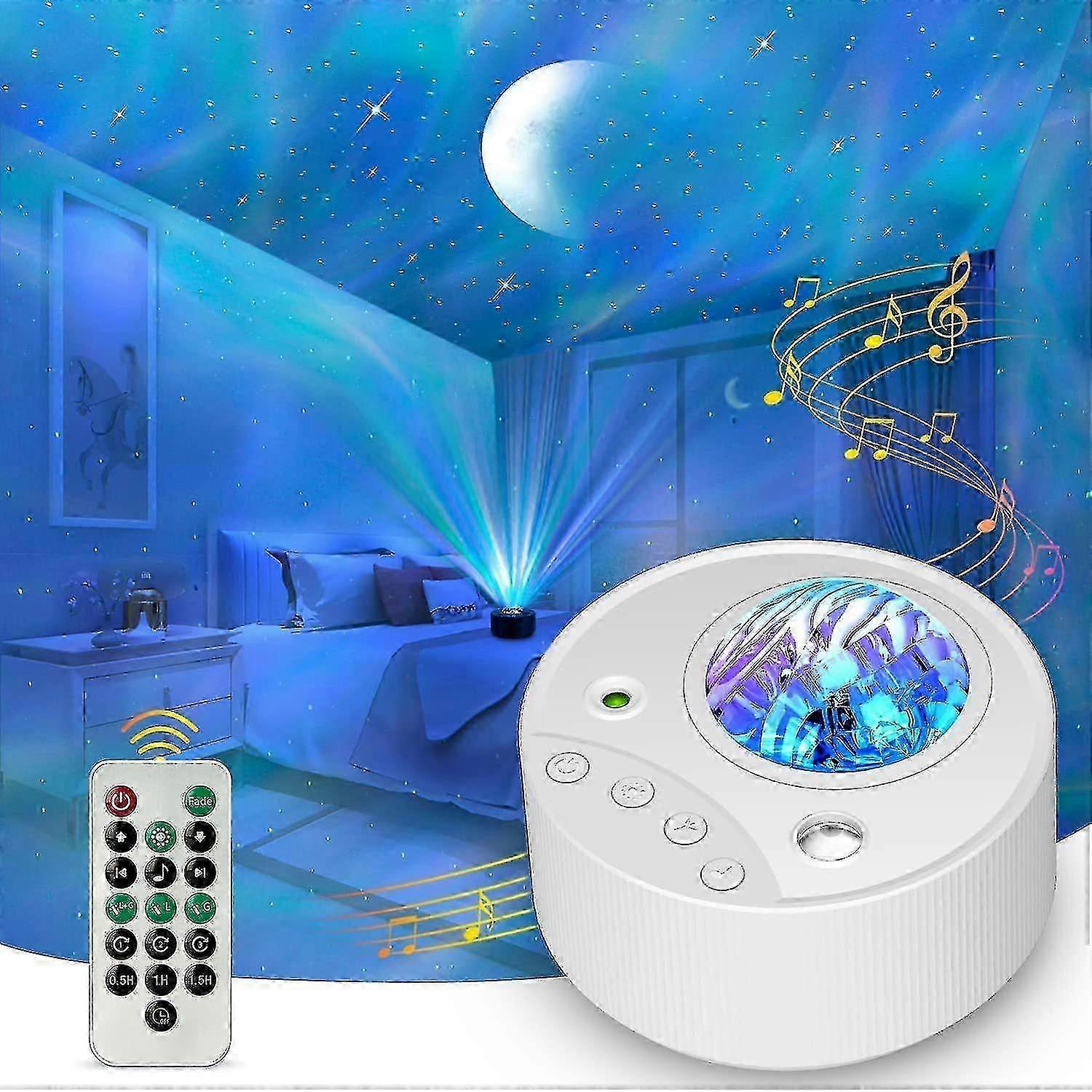 Projektorlampe - Nordlichter Aurora Projektor für Schlafzimmer, Spielzimmer Dekor, Weiß