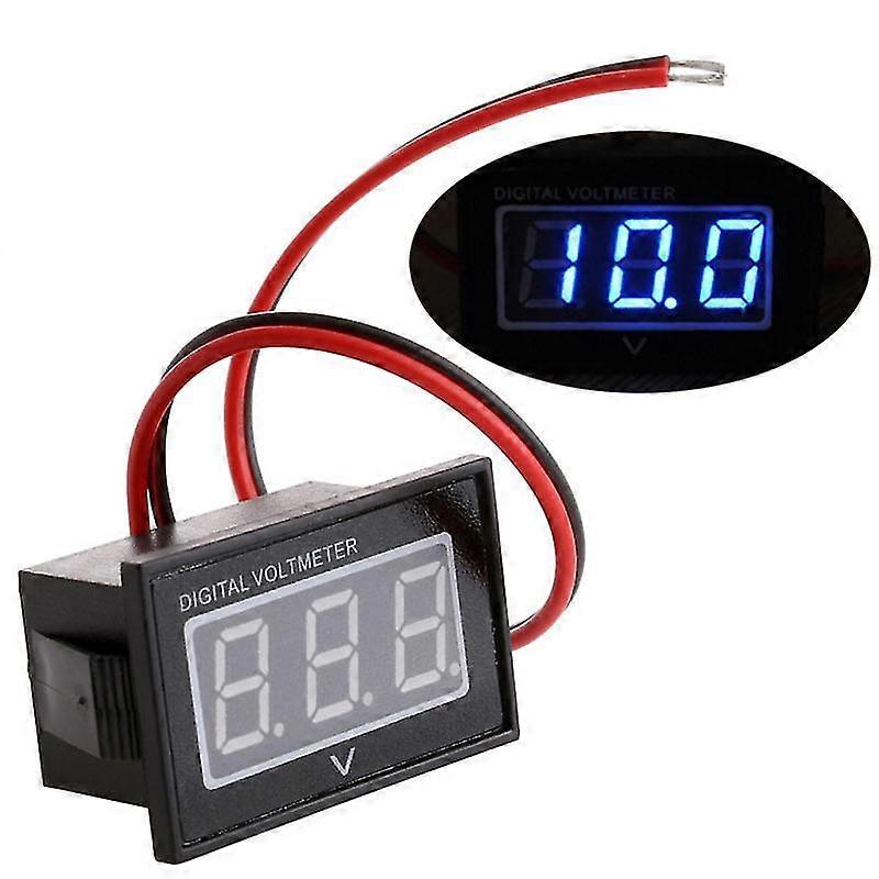 Waterproof Auto Digital Voltmeter with Multicolor LED Display 12V/24V Car Battery
