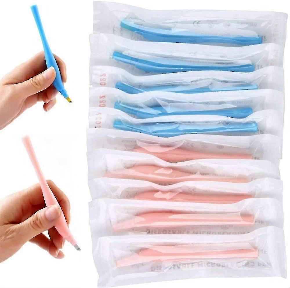 10個/パック使い捨てペン14f針手動眉毛タトゥーペン用品眉毛と唇のスタイル-1の永久化粧針