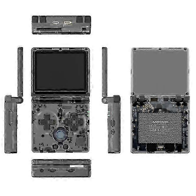 con ANBERNIC RG35XXSP Console de jeu portable 3.5 "IPS Écran Console de jeu rétro Cadeaux