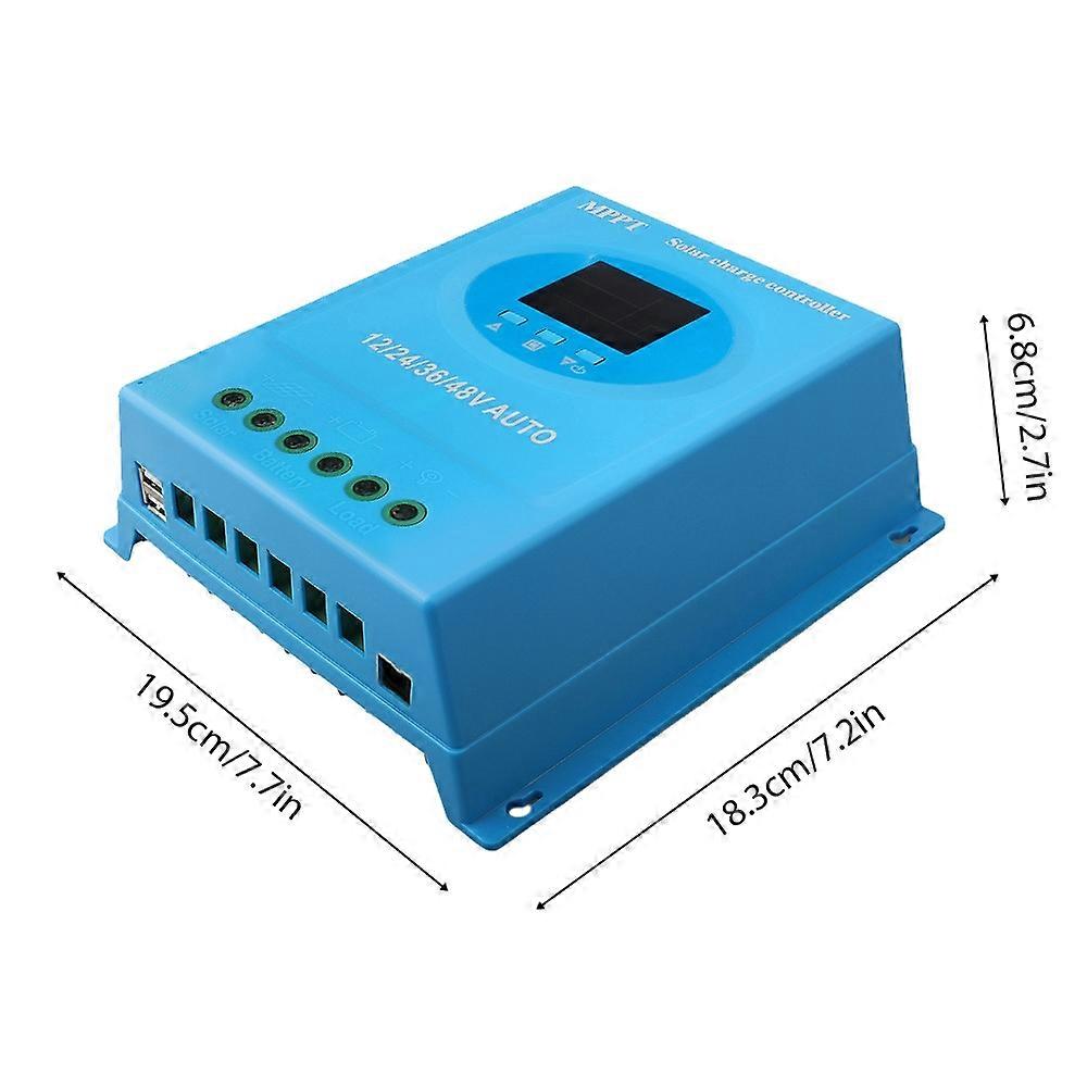 150A MPPT Solar Charge Controller 12V 24V 36V 48V Automatic Adaptation Charge Controller with Blackl