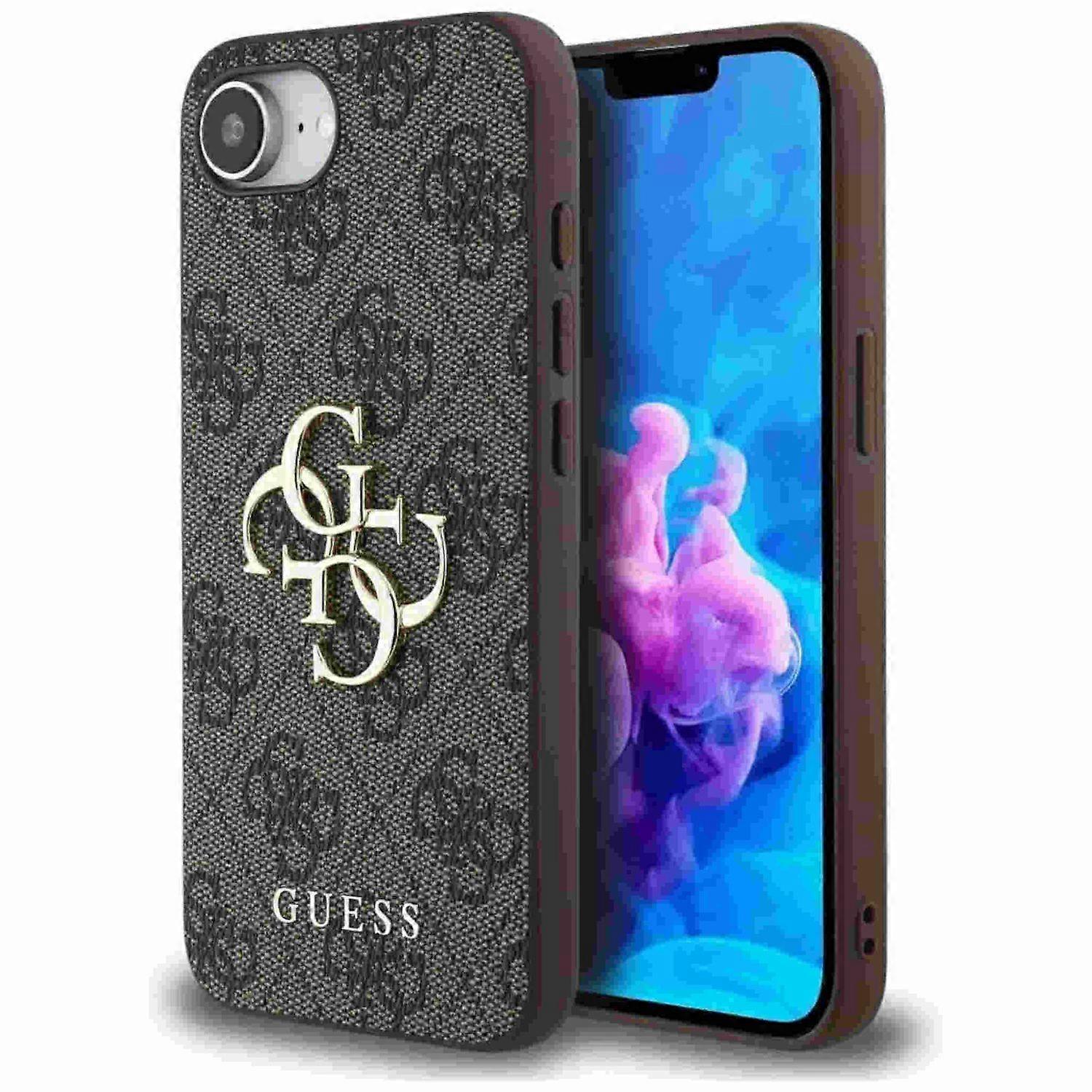 Guess Apple iPhone 16e 4G Big Logo Protective Case Brown