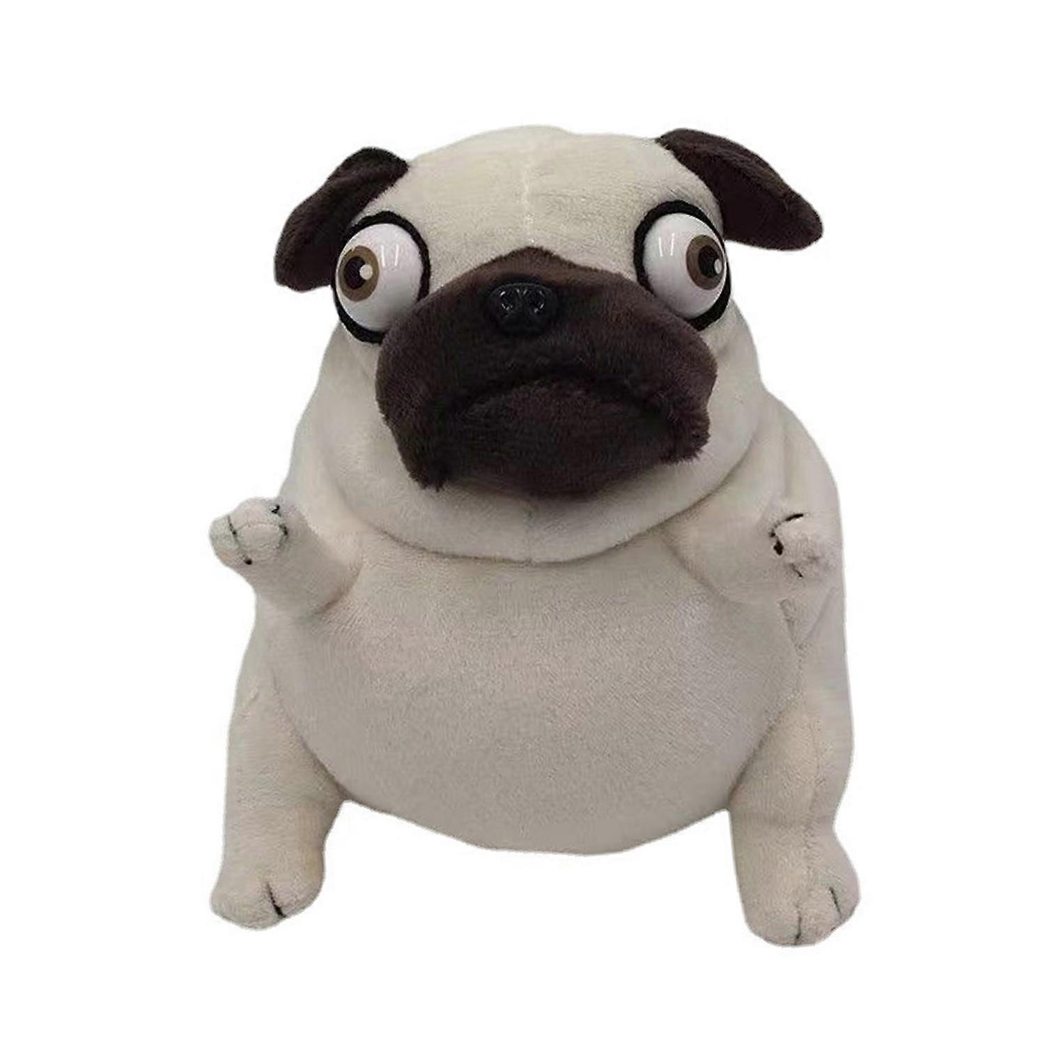 Pug Plush Doll Dog Stuffed Animal Soft Puppy Toy Adorable Small Pug Toy with Large Eyes Companion