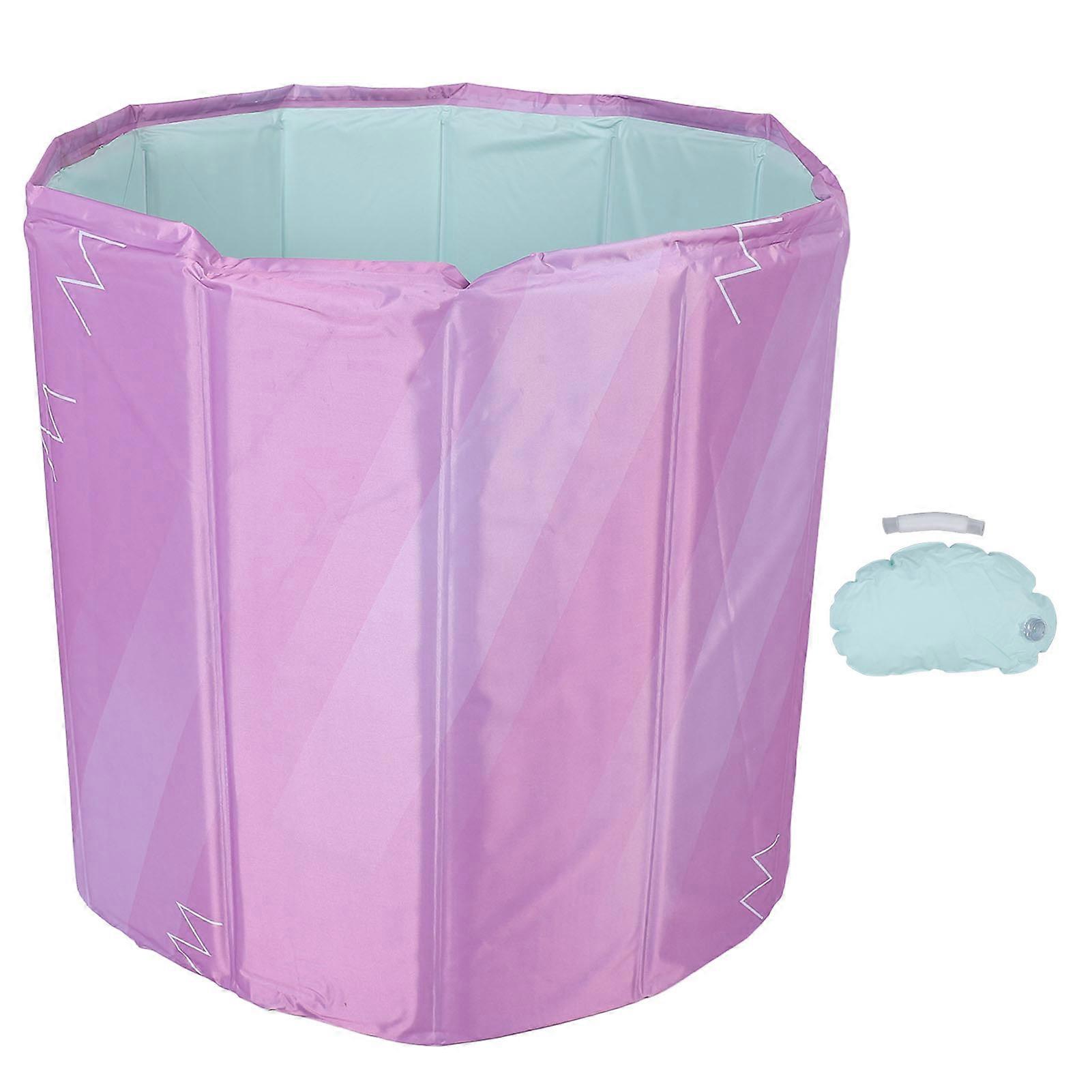 Foldable Bathtub 7 Layers Insulation Easy Assembly Portable Ice Hot Tub for Home Outdoor Sports 70 x 66 cm