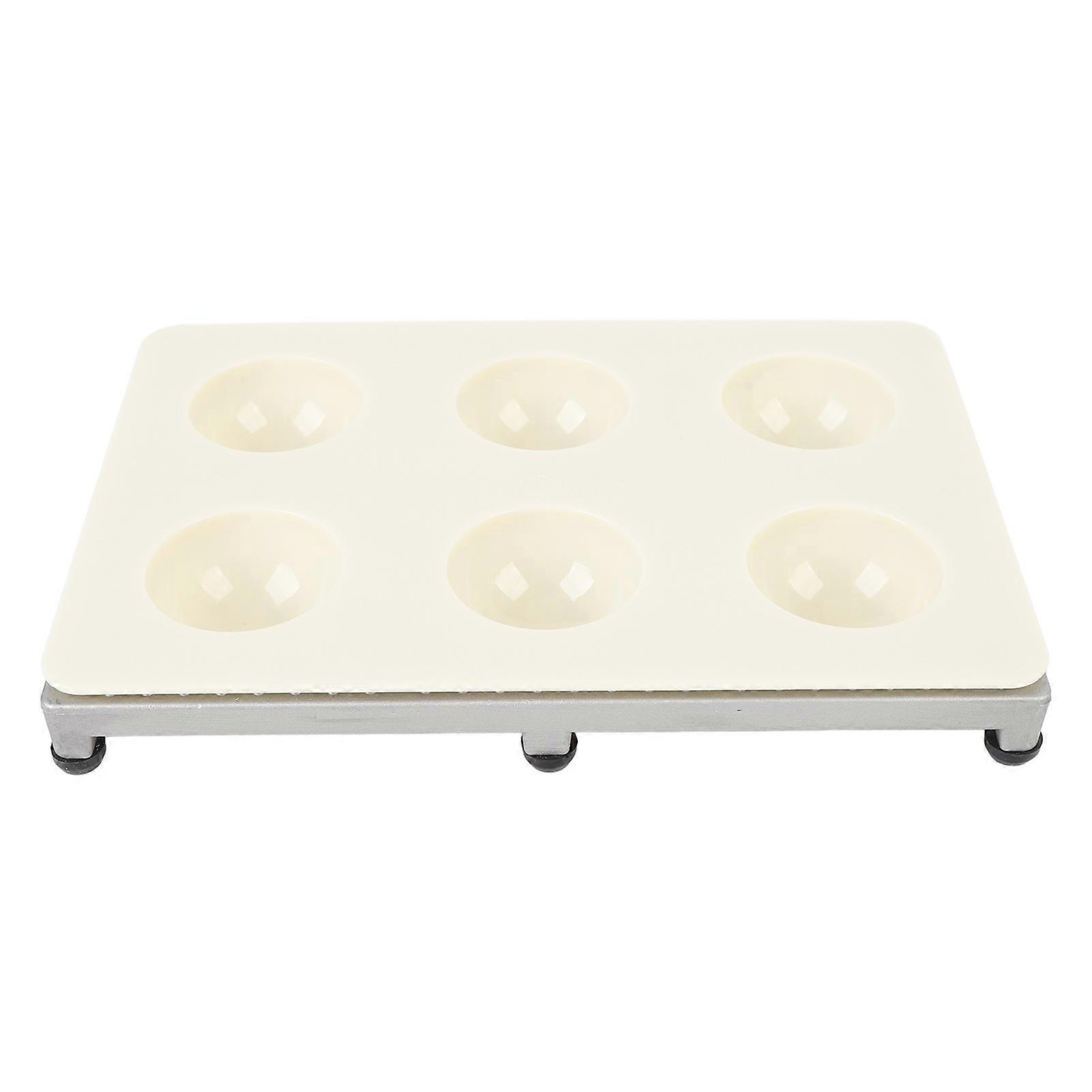 Ravioli Maker 6 Holes Aluminum Alloy ABS Easy to Use High Efficiency Ravioli Press for Kitchen