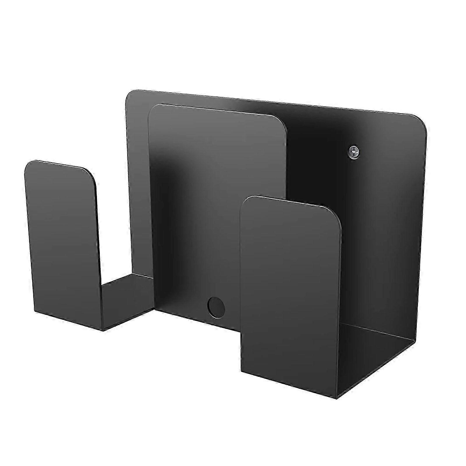 معدن جدار جبل Ant-slip EVA Pad طبقات مزدوجة متعددة الوظائف مكتب منزلي كمبيوتر محمول لوحة مفاتيح الكمبيوتر اللوحي WiFi راوتر حامل منظم مكتب رف تخزين بجانب السرير