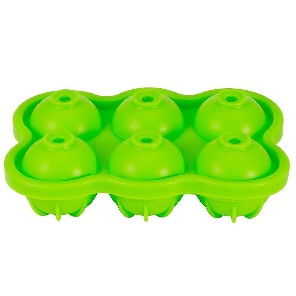 2Pcs 6-Hole Silicone Ice Mold Tray for Ice Ball Making