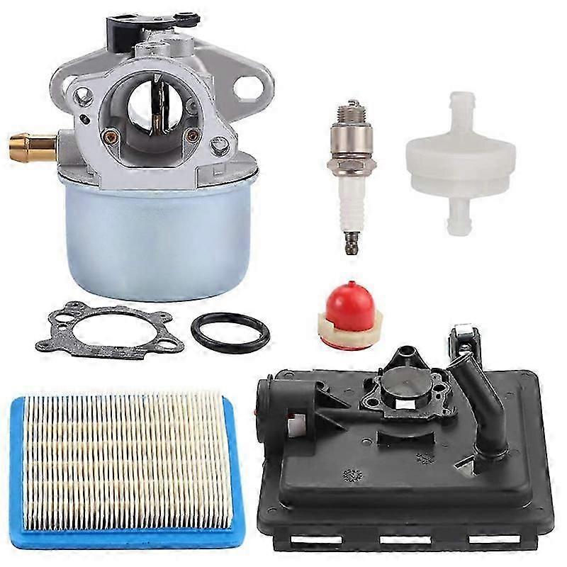 799868 Carburetor with 496116 795259 Air Filter Base Compatible with 124L02 124T02 124T05 124T07 En