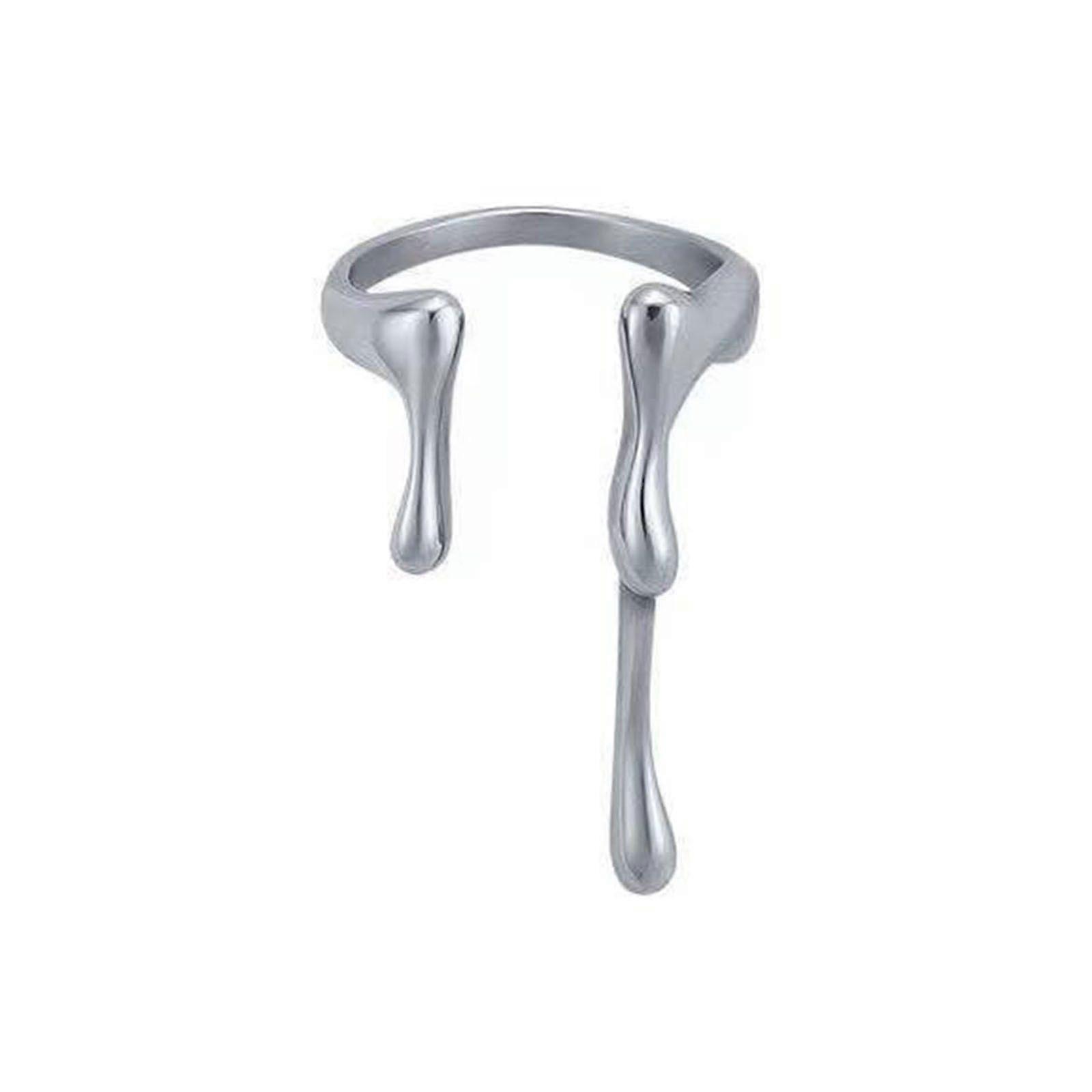 Vintage Silver Knuckles Rings Set Neutral Retro Y2K Stackable Finger Rings