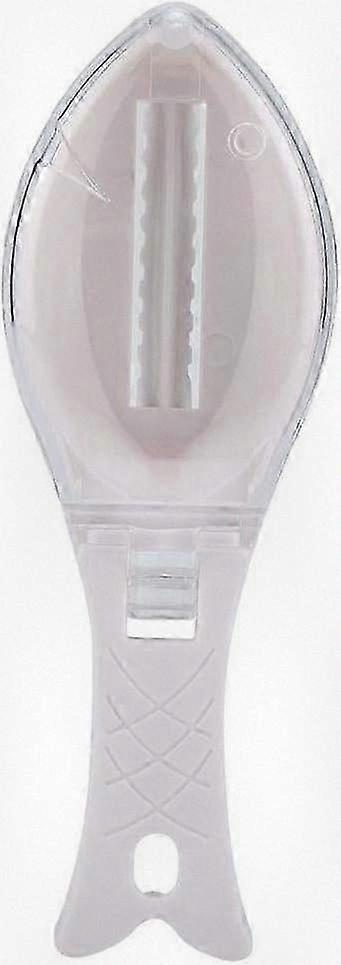 Efficient Fish Scale Remover - Kitchen Gadget for Cleaning Fish, White