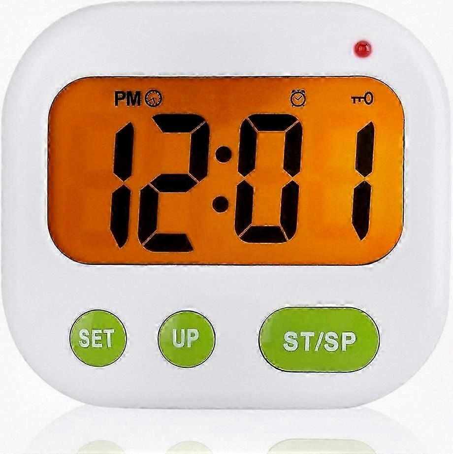 Digital LCD Alarm Clock with Vibration, Battery Powered Portable Timer for Modern Use