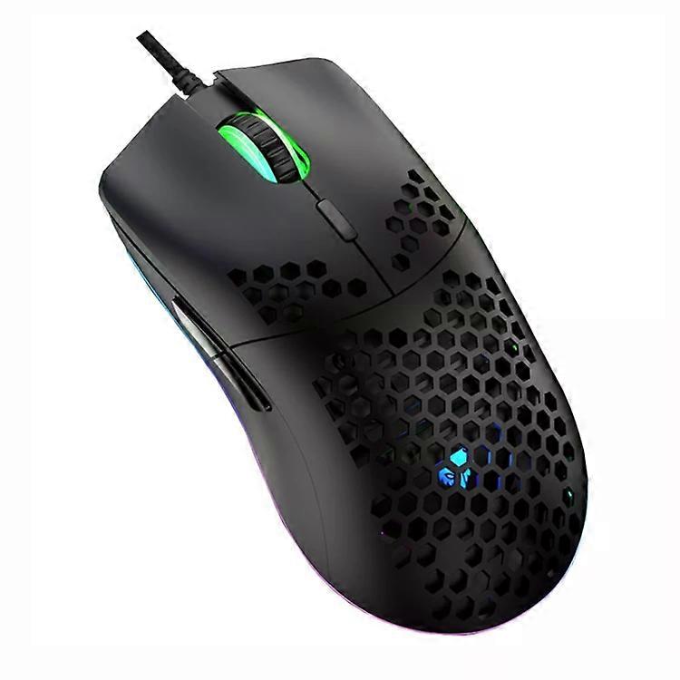 XUNSVFOX XYH90 Wired Hollow Hole Mouse RGB Illuminated Macro Programming Gaming Mouse XYH90