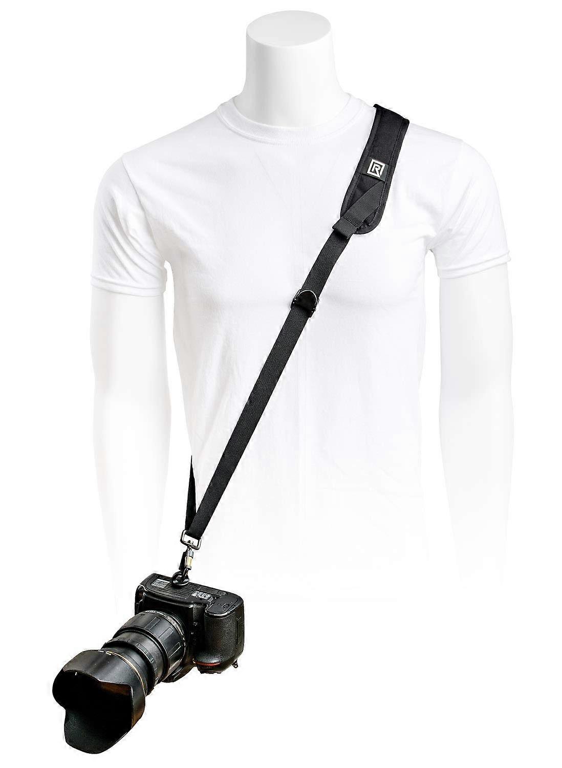Metro Camera Sling - Adjustable Camera Sling Bag for DSLR, Mirrorless, and Action Cameras in Black Nylon