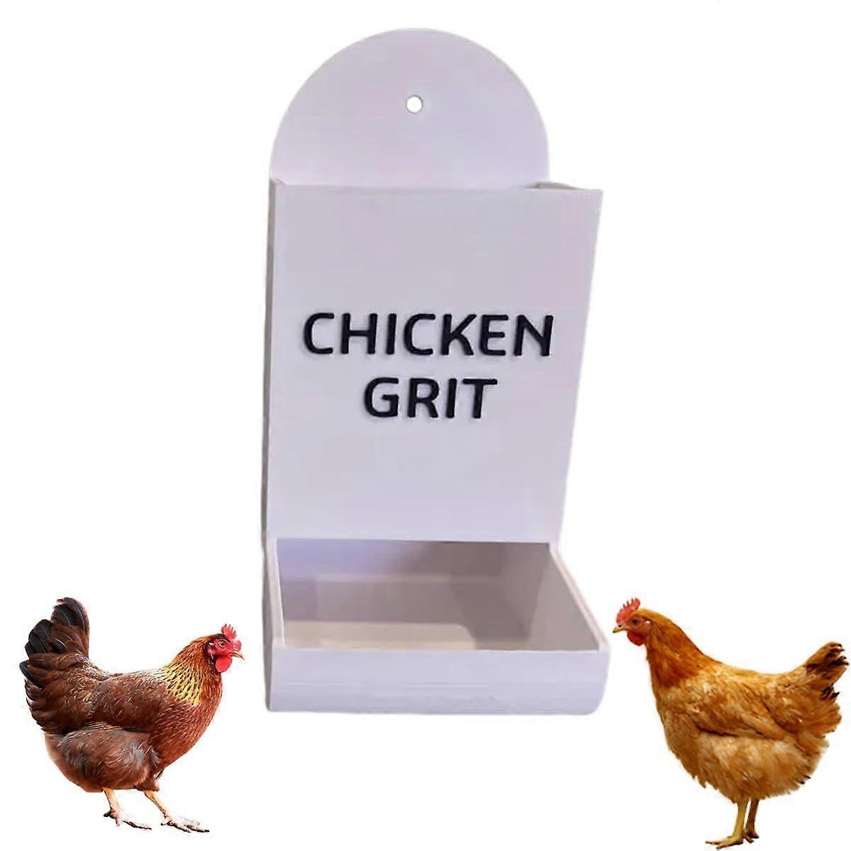 Hanging Gravity Poultry Feeder, Grit Dispenser Chicken Feeder, No Waste Design Feeding Station for Hens Ducks Coop