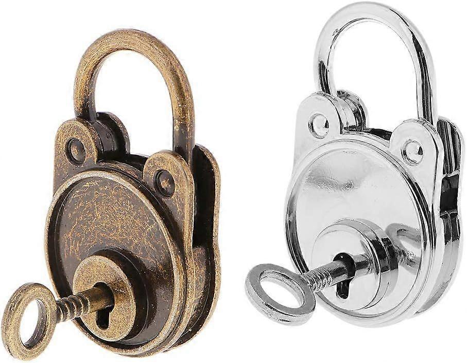 Lot de 2 cadenas anciens de style ancien  serrure  cl avec des cls pour des sacs durables et utiles