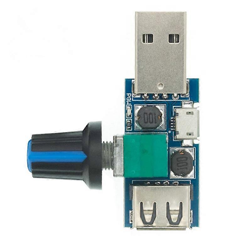 Mini USB Fan Speed Controller Module Silent Wind and Air Regulator Multi-function for Cooling DC 5V