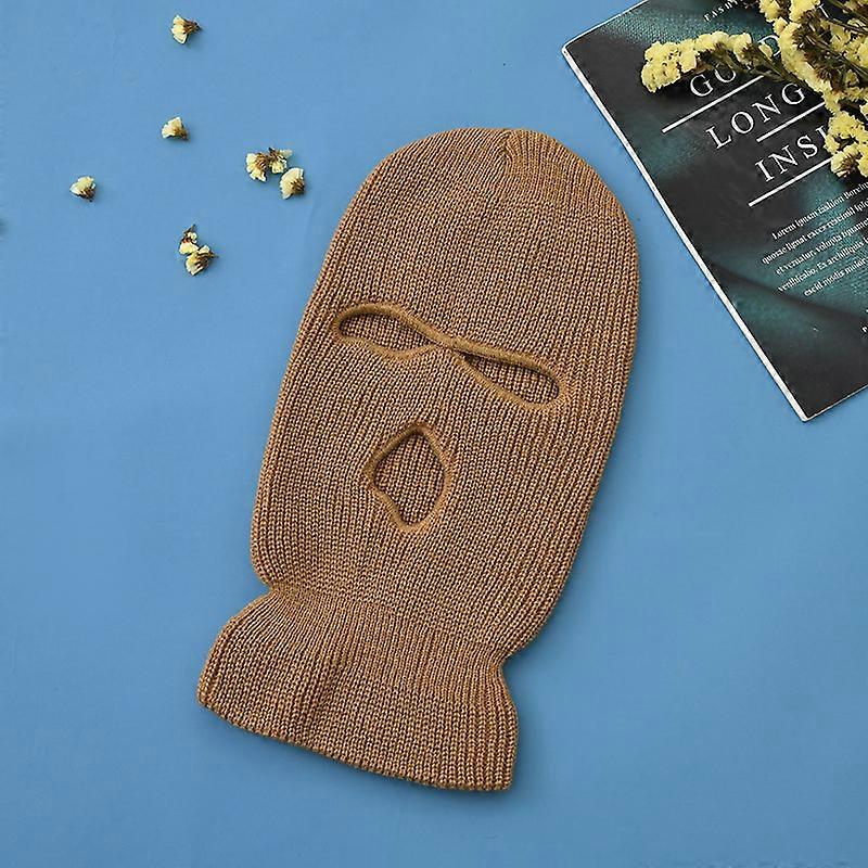 3 Hole Knitted Full Face Mask Balaclava Outdoor Sports Mask