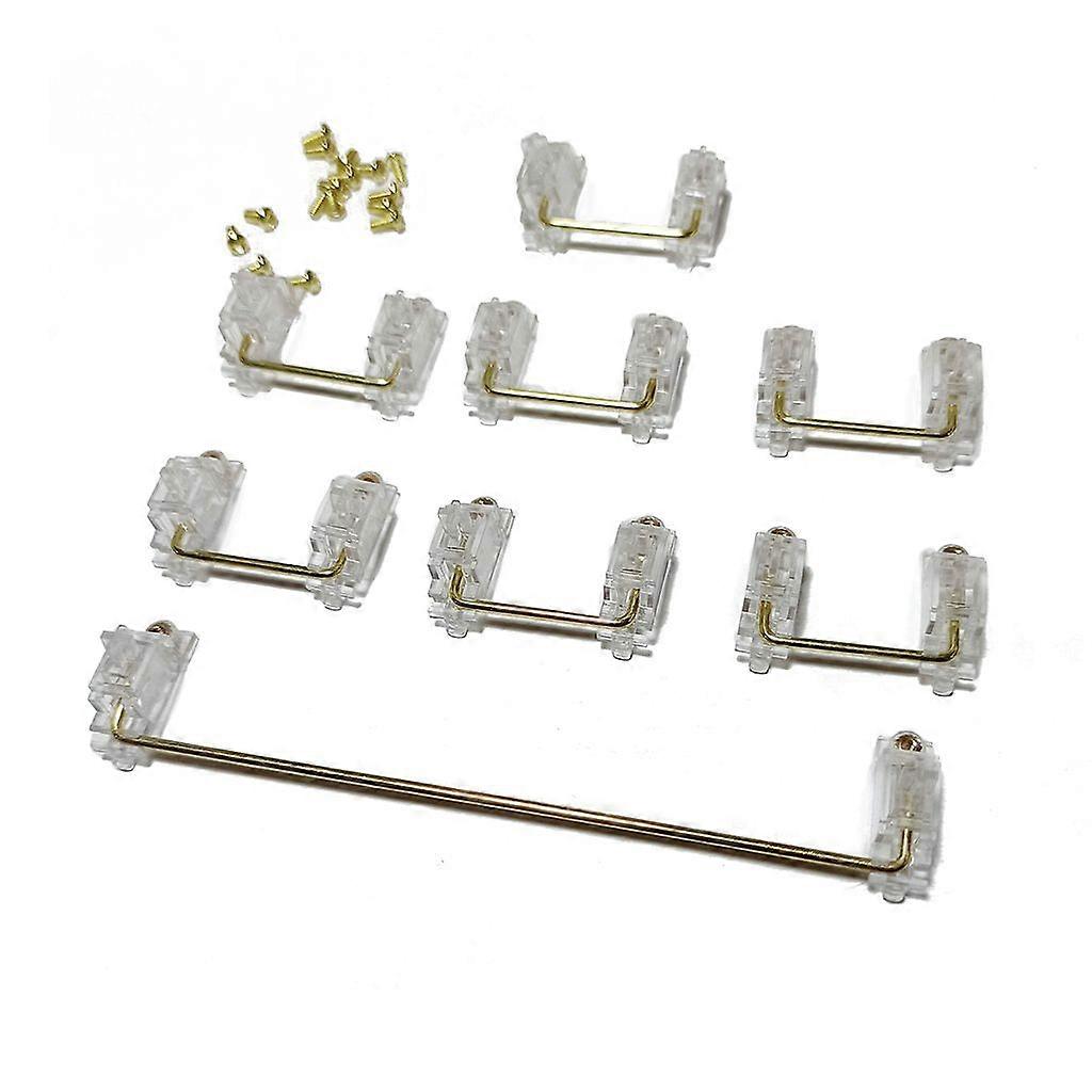 Screw-in black Clear Gold Wire Satellite Axis 6.25X 2X for Mechanical Keyboard