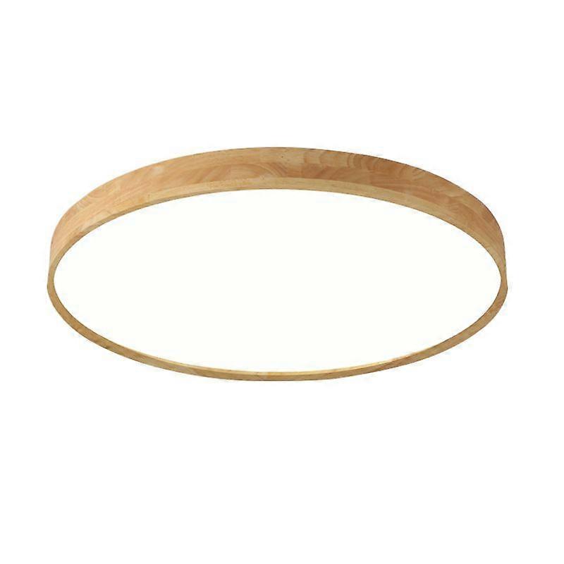 Modern solid wood ceiling light A round 30CM white light