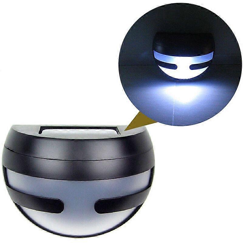 LED solar wall light for garden (positive white light)