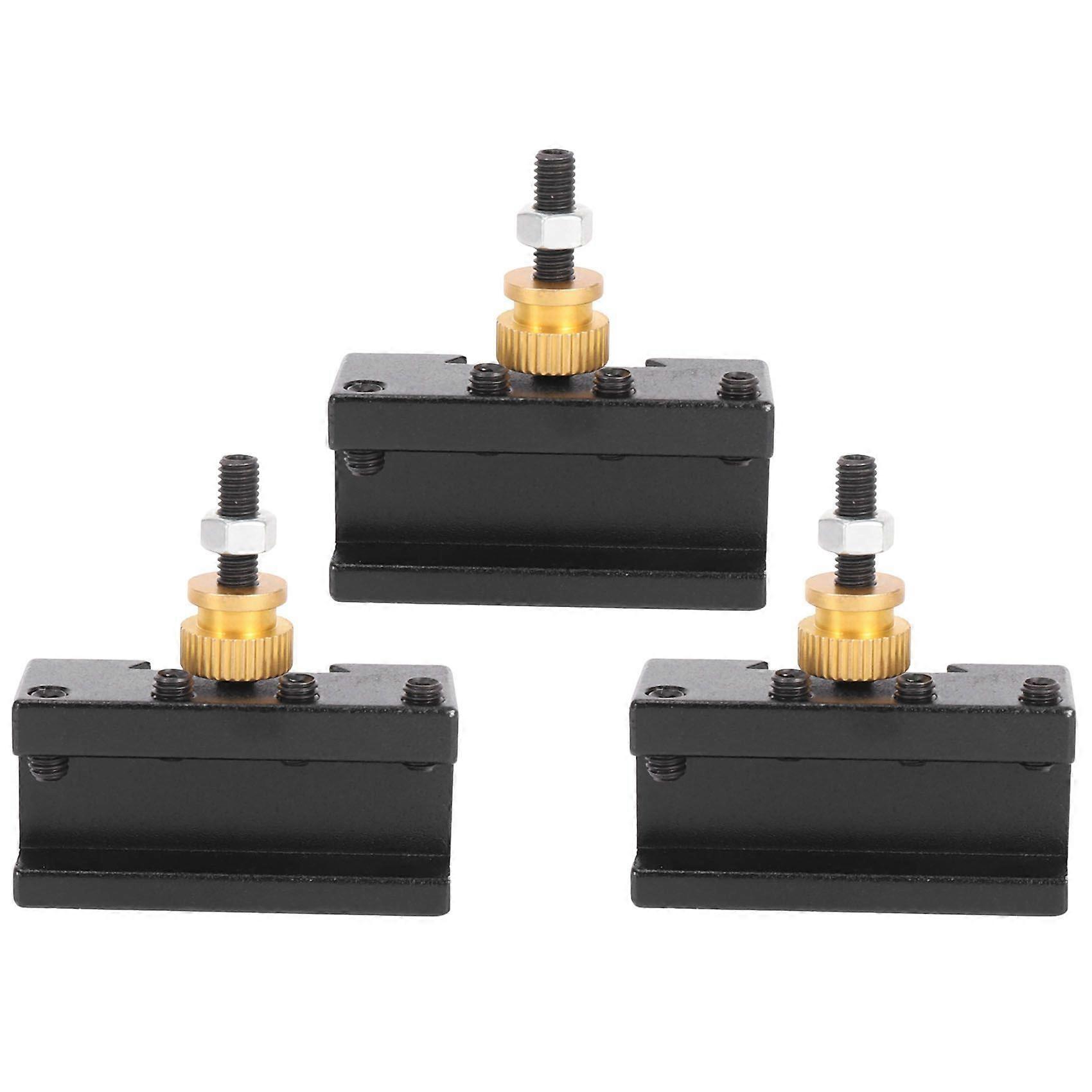 3Pcs Mini Lathe Quick Change Tools Post Holder Kit (1/4-1/2Inch), CNC Boring/Turning/Facing Holder Set