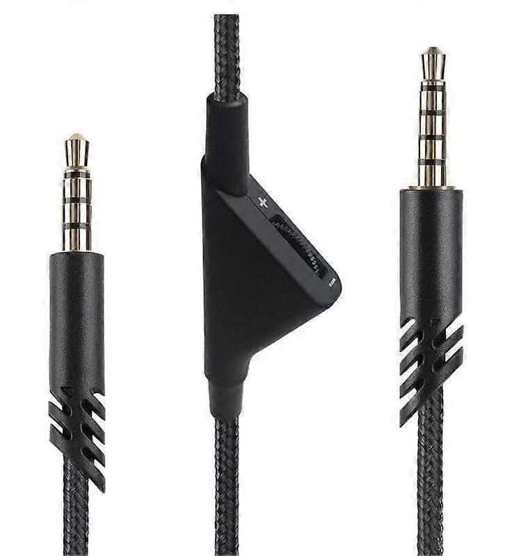 Coyktonty Replacement Headphone Cable Extension Cord For Logitech Astro A10 A40 A30 Headphones Black