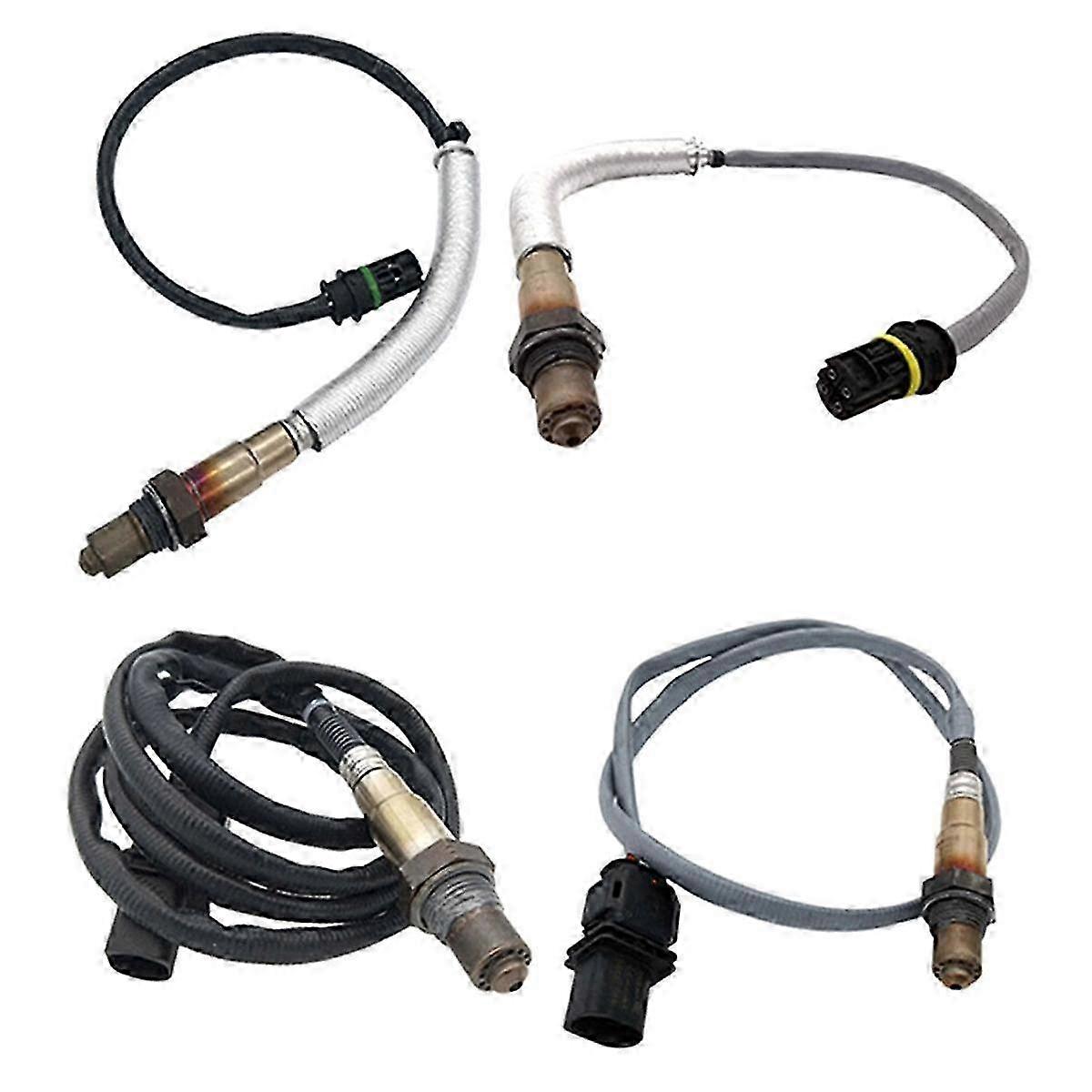 4Pcs Up &amp; Downstream Oxygen Sensor Compatible with E83 E90 E91 E92 E93 128I 11787558073,11787558