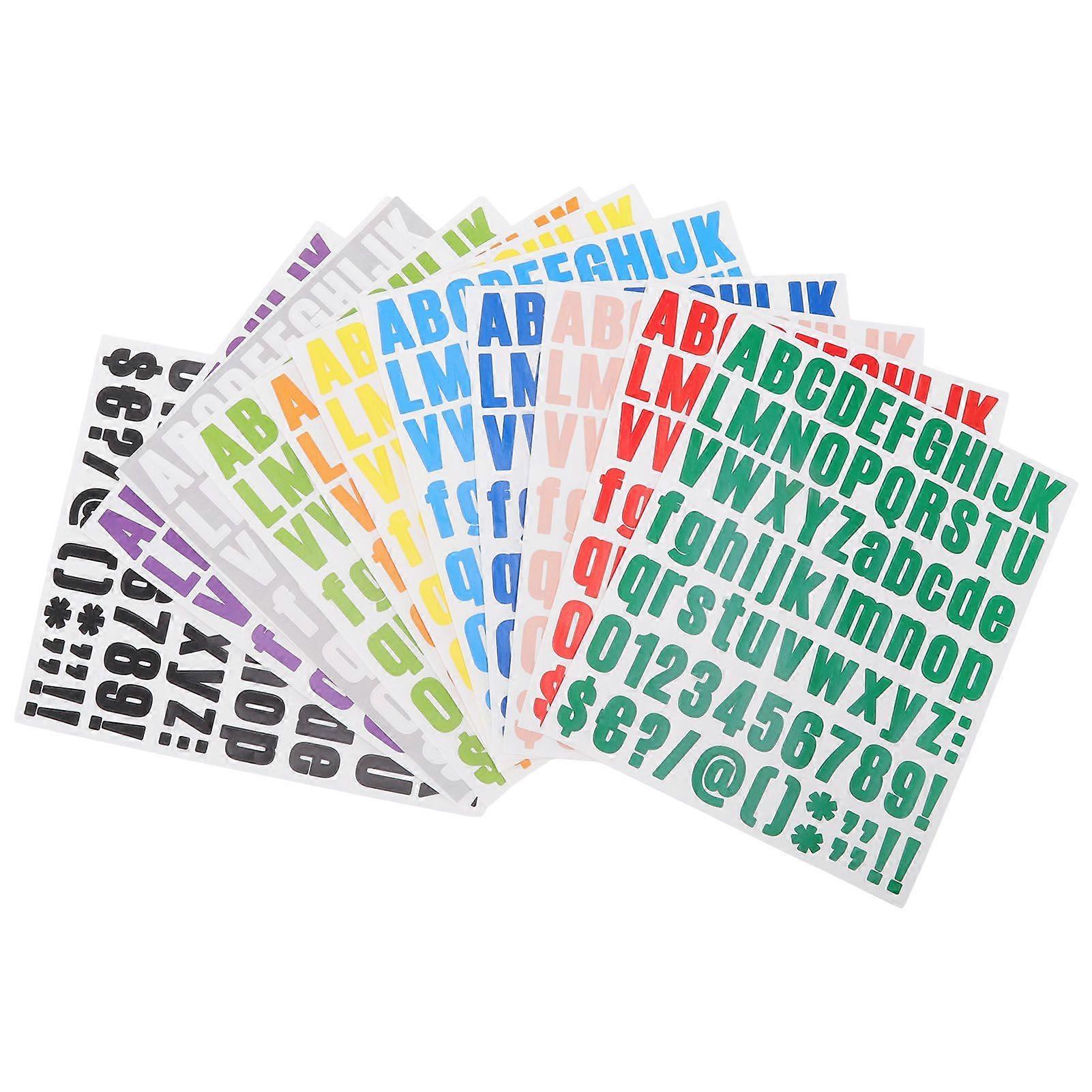 Vinyl Decals with High Elasticity, Abrasion Resistance for Smooth Surface Application, Letter Stickers for Indoor Outdoor Use, Easy To Use with Heat