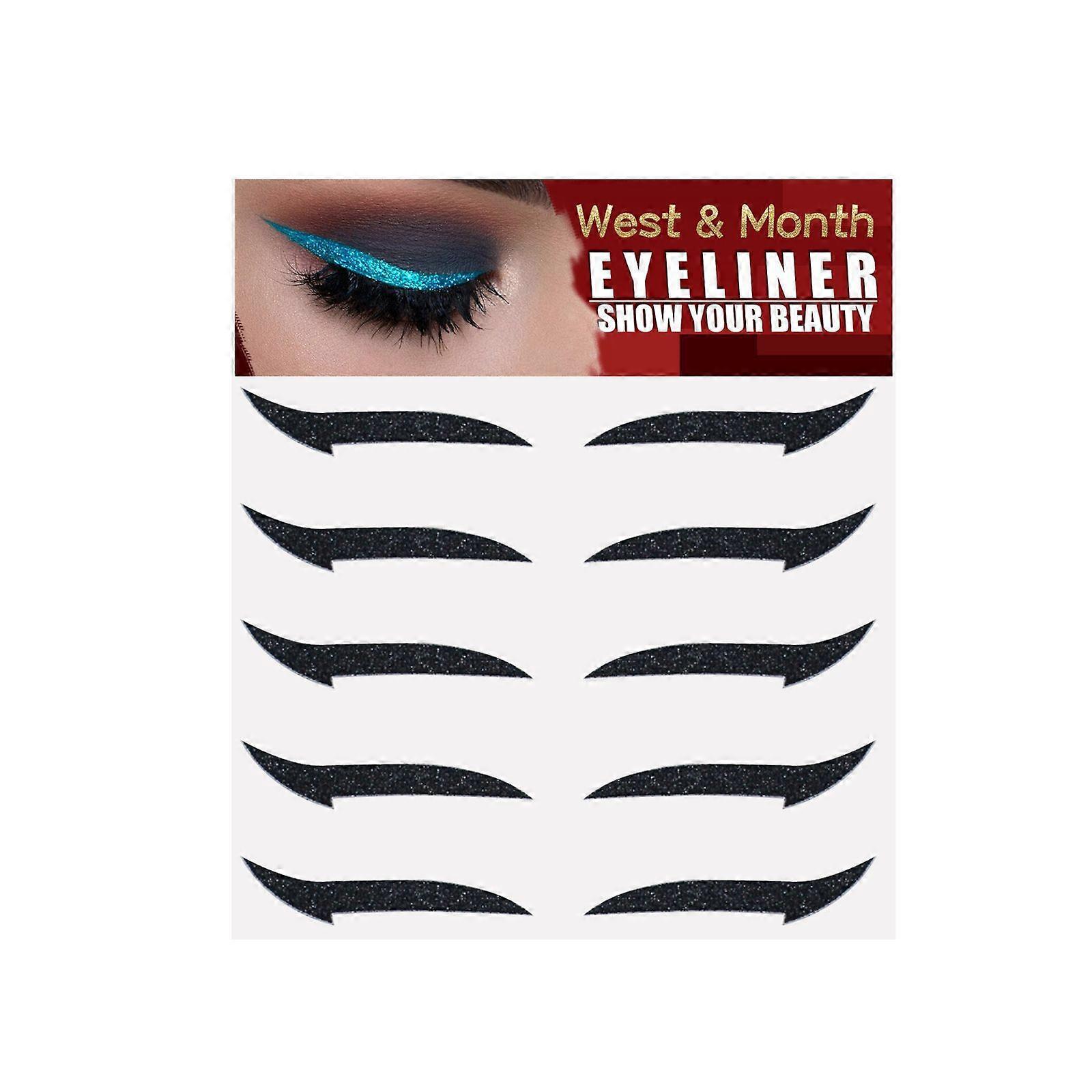 2025 Latest Model  Eyeliner Stickers, Silver Light Makeup Eye Patch Party