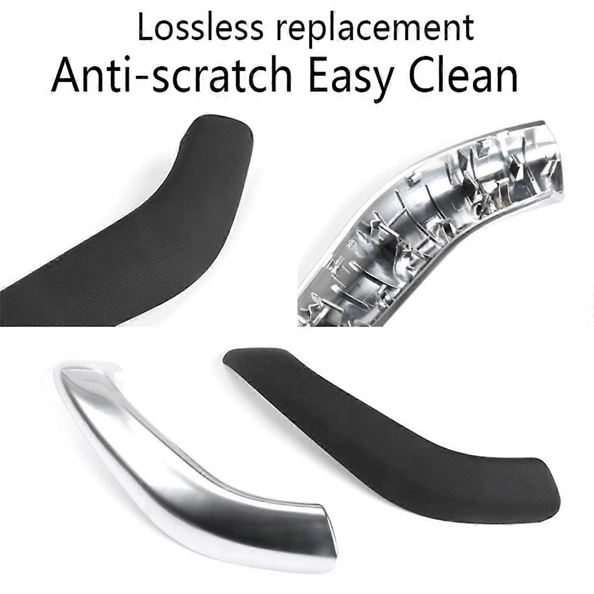 Left Right Interior Door Pull Handle Armrest Cover Trim Mocha Color