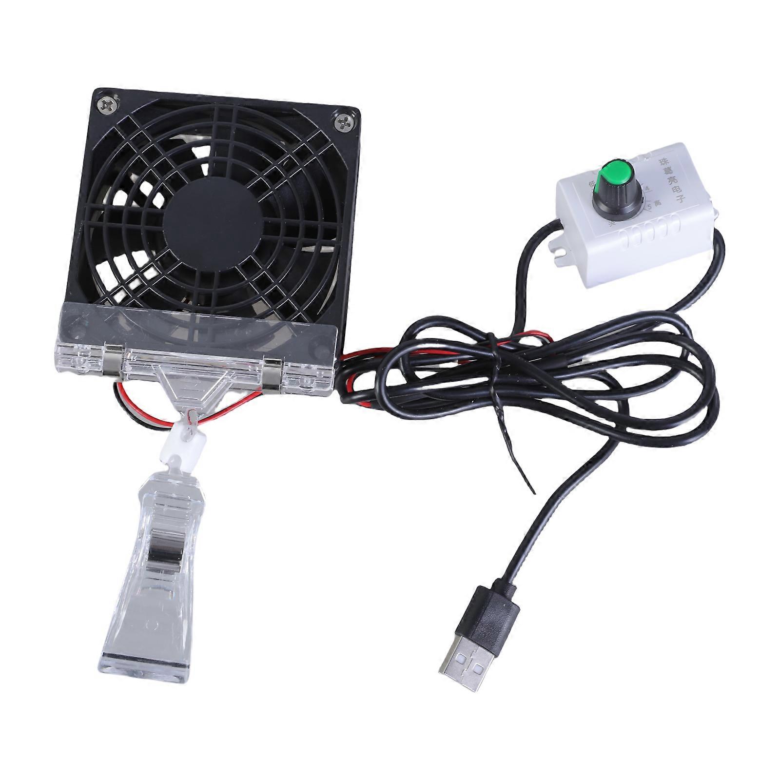 Aquarium Cooling Fan Multi Angle Temperature Control Water Coolers Farming Fish Tank Adjustable Low Noise Chiller Fan