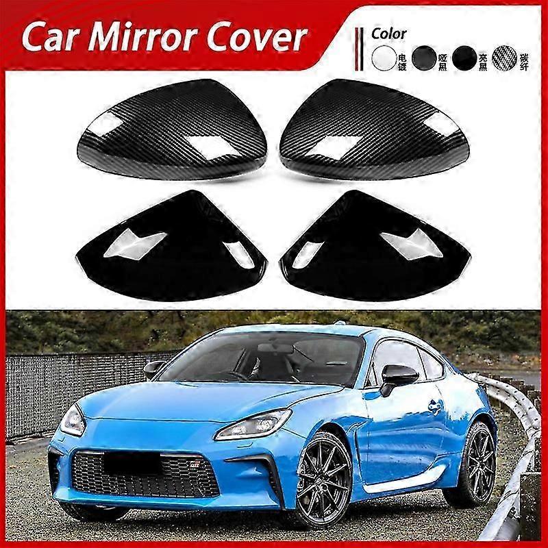 Suitable for 21-24 Toyota Gr 86 Zn8 Rearview Mirror Cover Rear-View Mirror Shell Carbon Fiber Pattern Rearview Mirror Cover