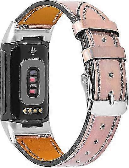 Adjustable Strap Watch For Charge 6/5  Rose Gold