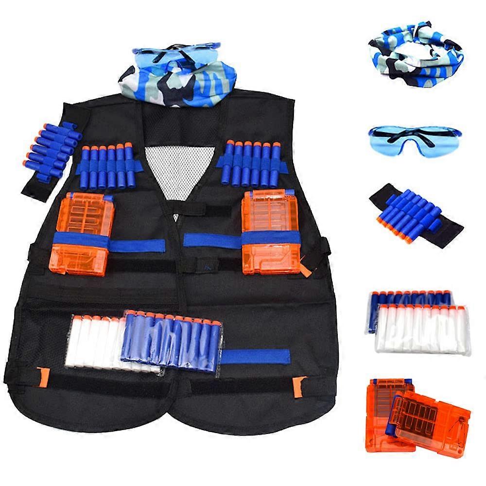 Tactical Vest Set for Nerf NStrike Elite with 20 Darts, 2 Clips, Glasses Ref: 2708